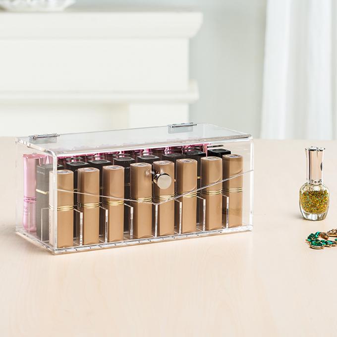Διαφανής ακρυλική επίδειξη case.jpg κραγιόν makeup