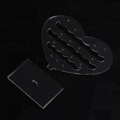 Ακρυλικές Countertop επίδειξης κοσμήματος σώματος διαφανείς ακρυλικές επιδείξεις σκουλαρικιών κοσμήματος