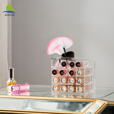 Στάση επίδειξης Makeup, ακρυλικό κιβώτιο αποθήκευσης κραγιόν