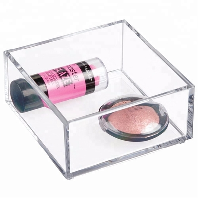 Ακρυλική Makeup πιστοποίηση CE δίσκων κιβωτίων αποθήκευσης διοργανωτών ακρυλική καλλυντική