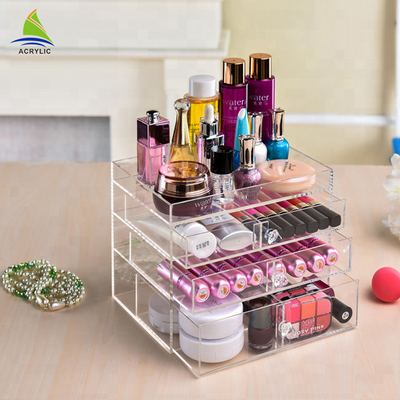 Καυτός διοργανωτής Makeup πώλησης 3-Layer πλαστικός ακρυλικός