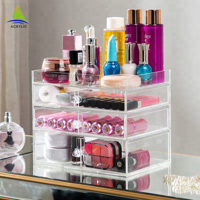 Καυτός διοργανωτής Makeup πώλησης 3-Layer πλαστικός ακρυλικός