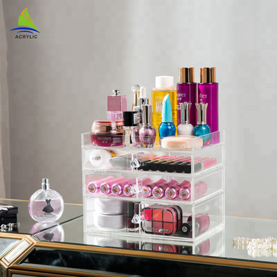 Καυτός διοργανωτής Makeup πώλησης 3-Layer πλαστικός ακρυλικός