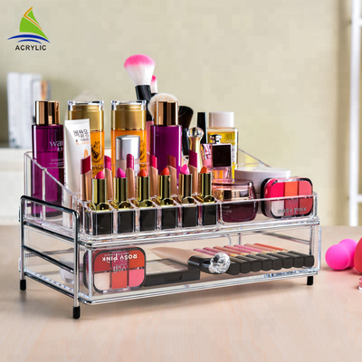 Tabletop σαφής διοργανωτής 1 ακρυλικός κάτοχος Makeup συρταριών