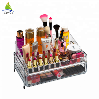 Tabletop σαφής διοργανωτής 1 ακρυλικός κάτοχος Makeup συρταριών
