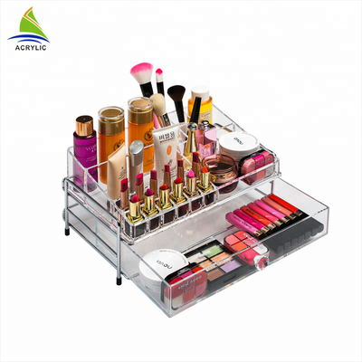 Tabletop σαφής διοργανωτής 1 ακρυλικός κάτοχος Makeup συρταριών