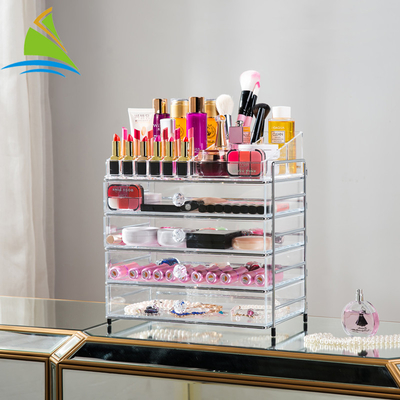 Το δώρο συμπαγές Makeup Χριστουγέννων ακρυλικό κοκκινίζει διοργανωτής