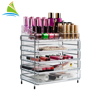 Επαγγελματικός ψωνίζοντας διοργανωτής Makeup συρταριών λεωφόρων ακρυλικός