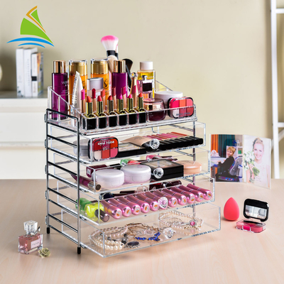 Επαγγελματικός ψωνίζοντας διοργανωτής Makeup συρταριών λεωφόρων ακρυλικός