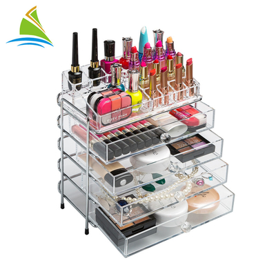 Επαγγελματικός ψωνίζοντας διοργανωτής Makeup συρταριών λεωφόρων ακρυλικός