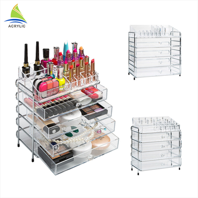 Επαγγελματικός ψωνίζοντας διοργανωτής Makeup συρταριών λεωφόρων ακρυλικός