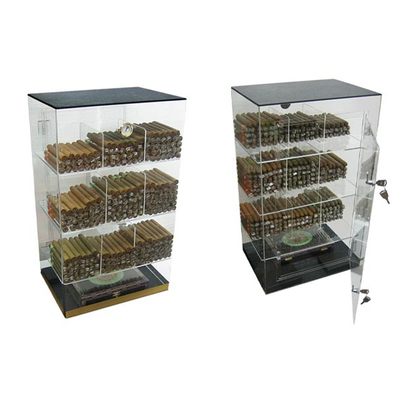 Countertop 6mm ακρυλικό επίδειξης περίπτωσης γραφείο επίδειξης πούρων Humidor ακρυλικό