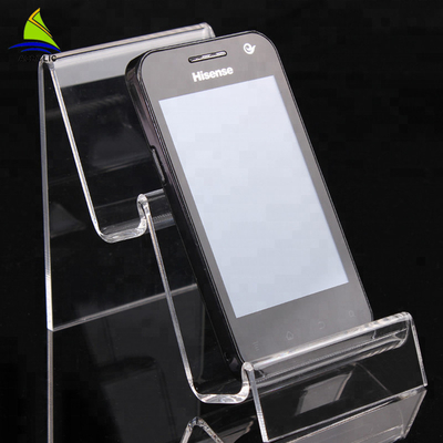 Κορυφαίος βαθμός ακρυλικό Desktop Mobile Display Stand για το κατάστημα