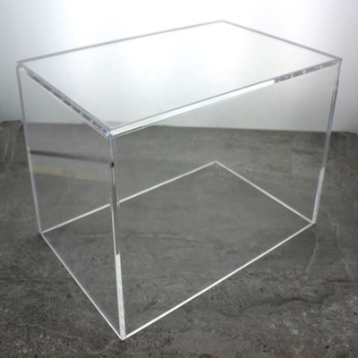 5 ίντσες 5mm πλευρικών καλύψεων 12x12x18 ακρυλικό κιβώτιο επίδειξης με την εκτύπωση λογότυπων