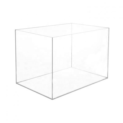 5 ίντσες 5mm πλευρικών καλύψεων 12x12x18 ακρυλικό κιβώτιο επίδειξης με την εκτύπωση λογότυπων