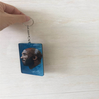 Τυπωμένη μόδα συνήθεια ακρυλικό Keychains για τη διαφήμιση των δώρων εύκολων να καθαρίσουν