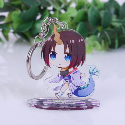 Countertop συνήθειας ο ακρυλικός αριθμός Anime όρθιων επιβατών περίπτωσης επίδειξης τύπωσε ακρυλικό Keychain
