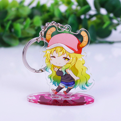 Countertop συνήθειας ο ακρυλικός αριθμός Anime όρθιων επιβατών περίπτωσης επίδειξης τύπωσε ακρυλικό Keychain