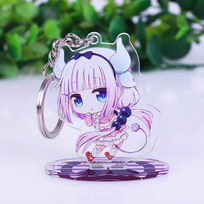 Countertop συνήθειας ο ακρυλικός αριθμός Anime όρθιων επιβατών περίπτωσης επίδειξης τύπωσε ακρυλικό Keychain