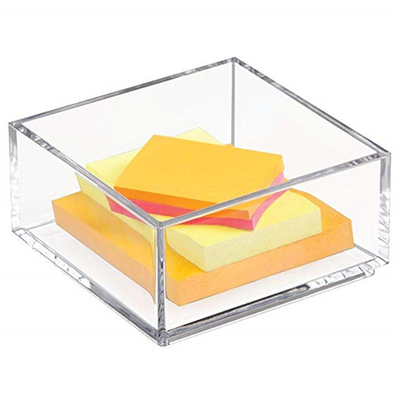 Προσαρμοσμένοι σαφείς Lucite 4x6 ακρυλικοί κάτοχοι φυλλάδιων/κολλώδης κάτοχος σημειωματάριων εγγράφου