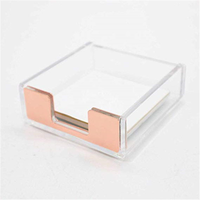 Προσαρμοσμένοι σαφείς Lucite 4x6 ακρυλικοί κάτοχοι φυλλάδιων/κολλώδης κάτοχος σημειωματάριων εγγράφου